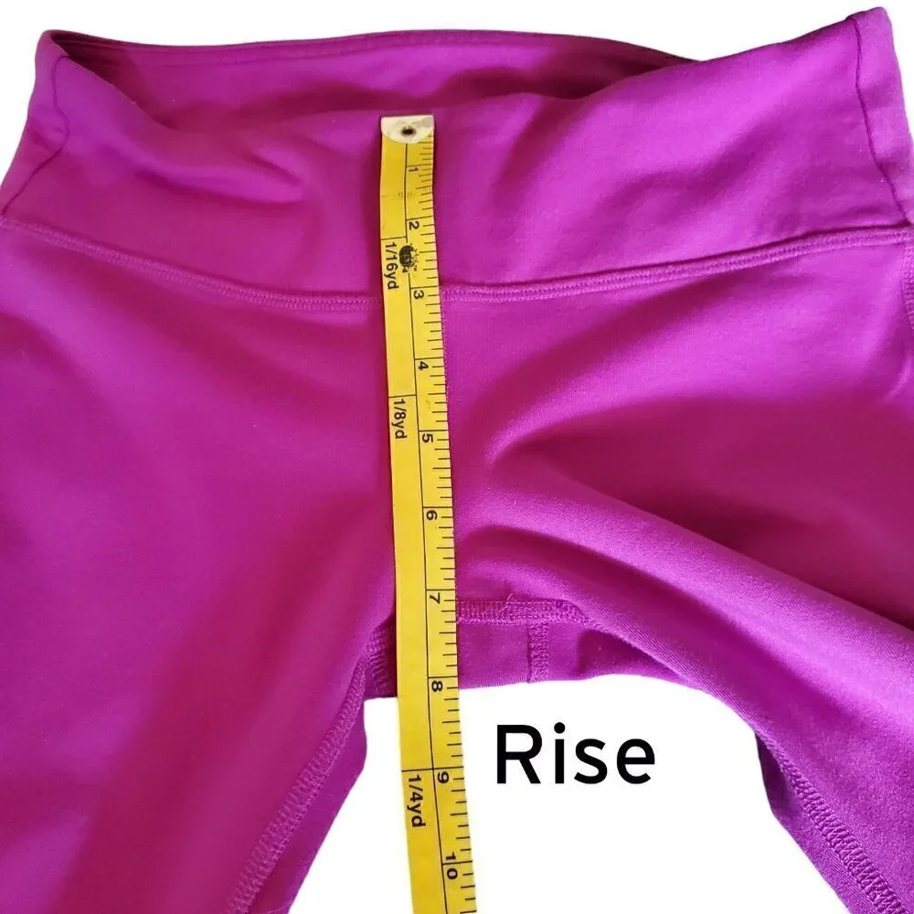 Alo Yoga Ice Goddess Ribbed Legging Purple & Grey Extra Long Stretch XS 2-4